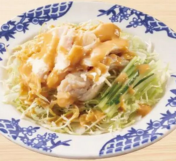 蒸し鶏の胡麻ソース