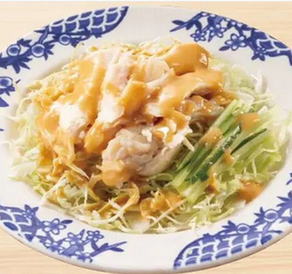 蒸し鶏の胡麻ソース