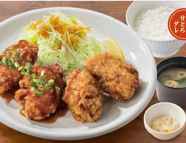 合盛り定食　4個　甘とろダレ